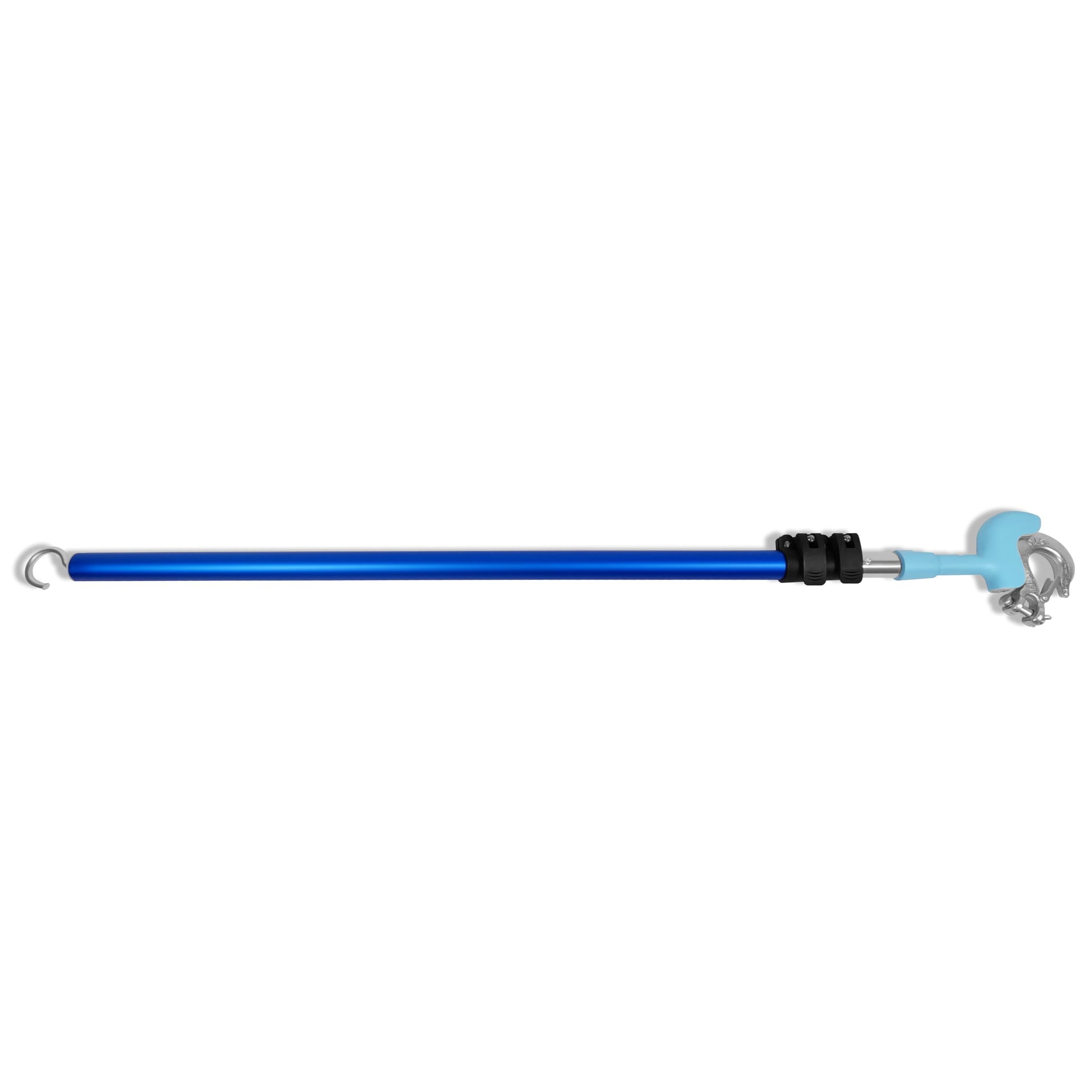 BEHR CLAW magnetic boat hook with extendable pole retrieving winch hook at boat ramp.